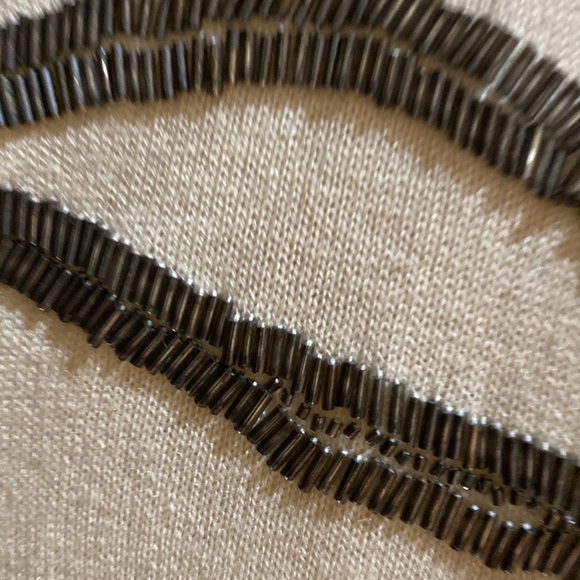 Moda international cardigan with beaded patten 95% silk and 5% cashmere. Small - Picture 3 of 9